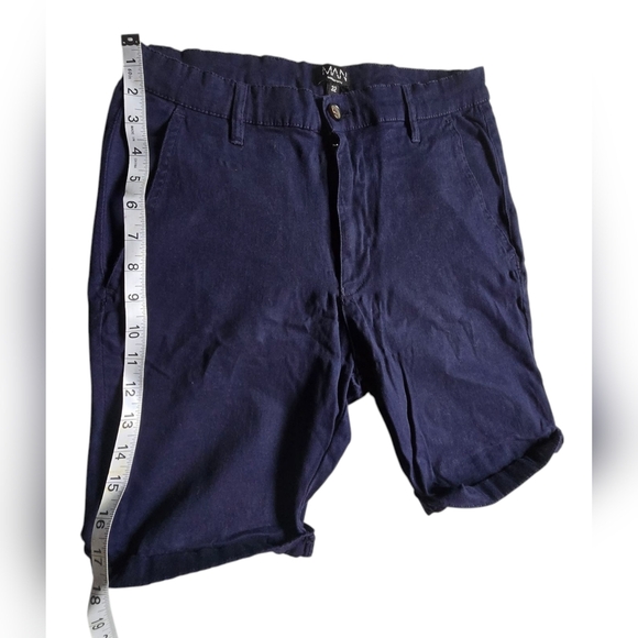 Boohoo Man Navy Blue Men's Shorts - Picture 2 of 3
